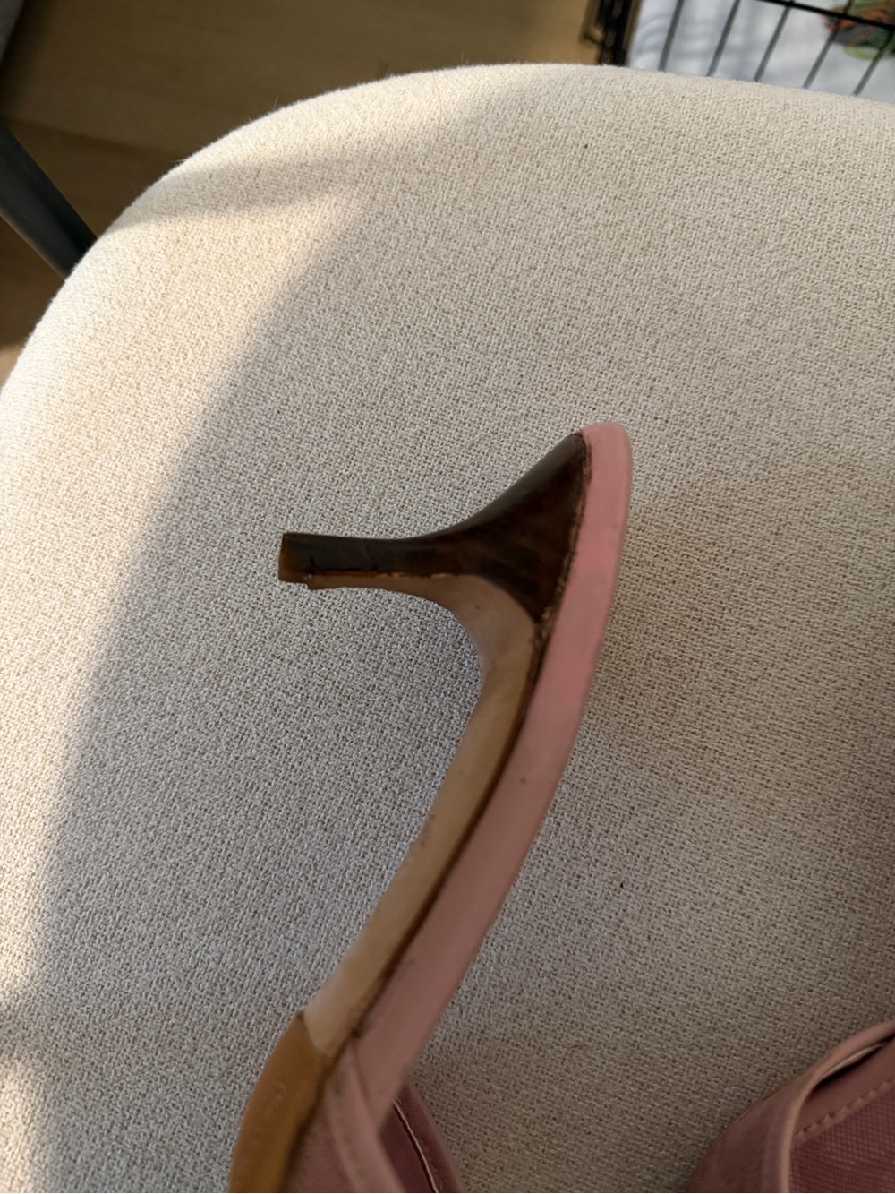 Coach Blush Pink Logo Jacquard Slide Mules with Gold Buckle - Picture 3 of 8